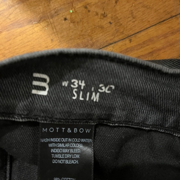 Mott & Bow Stylish Gray Slim Jeans 34/30 - Picture 8 of 15